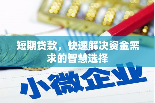 沙洋短期贷款，快速解决资金需求的智慧选择