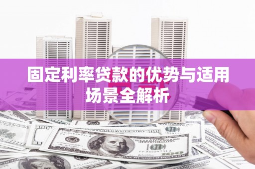 循化固定利率贷款的优势与适用场景全解析