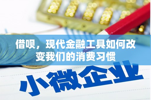 昔阳借呗，现代金融工具如何改变我们的消费习惯