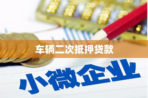 邵东车辆二次抵押贷款