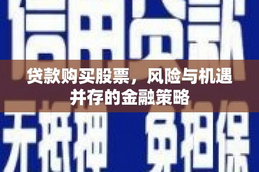 宁明贷款购买股票，风险与机遇并存的金融策略