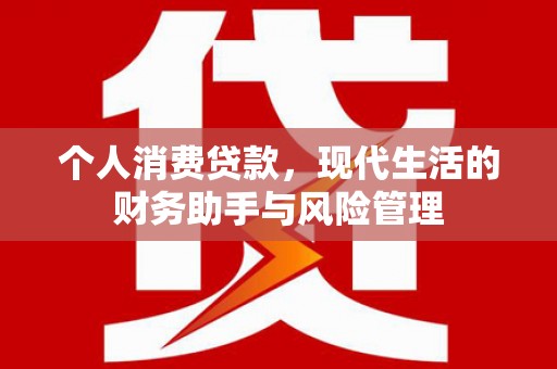安仁个人消费贷款，现代生活的财务助手与风险管理