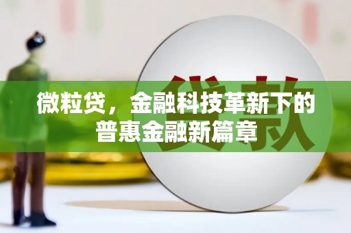 汉川微粒贷，金融科技革新下的普惠金融新篇章