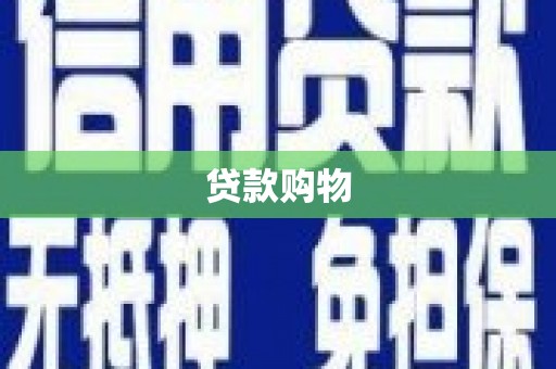 礼县贷款购物