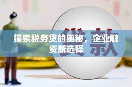 仙桃探索税务贷的奥秘，企业融资新选择
