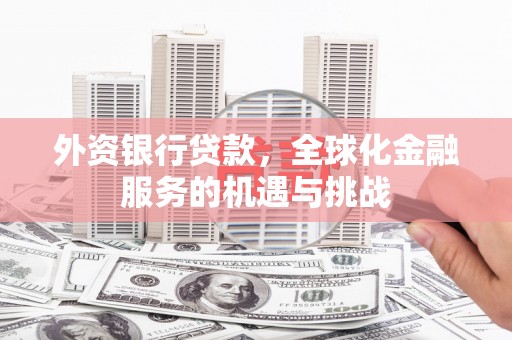 安阳外资银行贷款，全球化金融服务的机遇与挑战