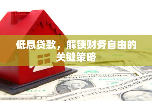 美浓低息贷款，解锁财务自由的关键策略