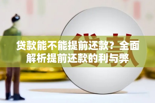朱家尖贷款能不能提前还款？全面解析提前还款的利与弊