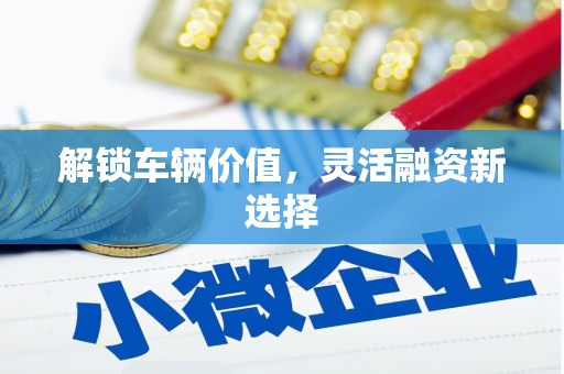湖南解锁车辆价值，灵活融资新选择